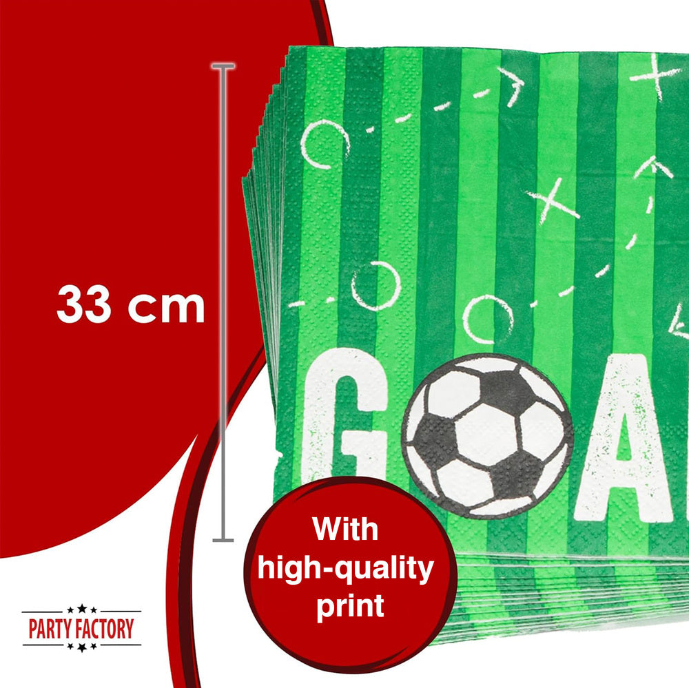 Soccer Goal napkins 3 ply 20 pack 2