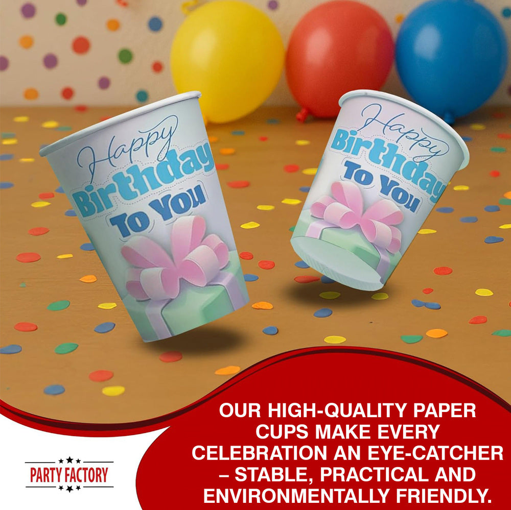 Cups Happy Birthday pastel 8 oz 8 pack 4