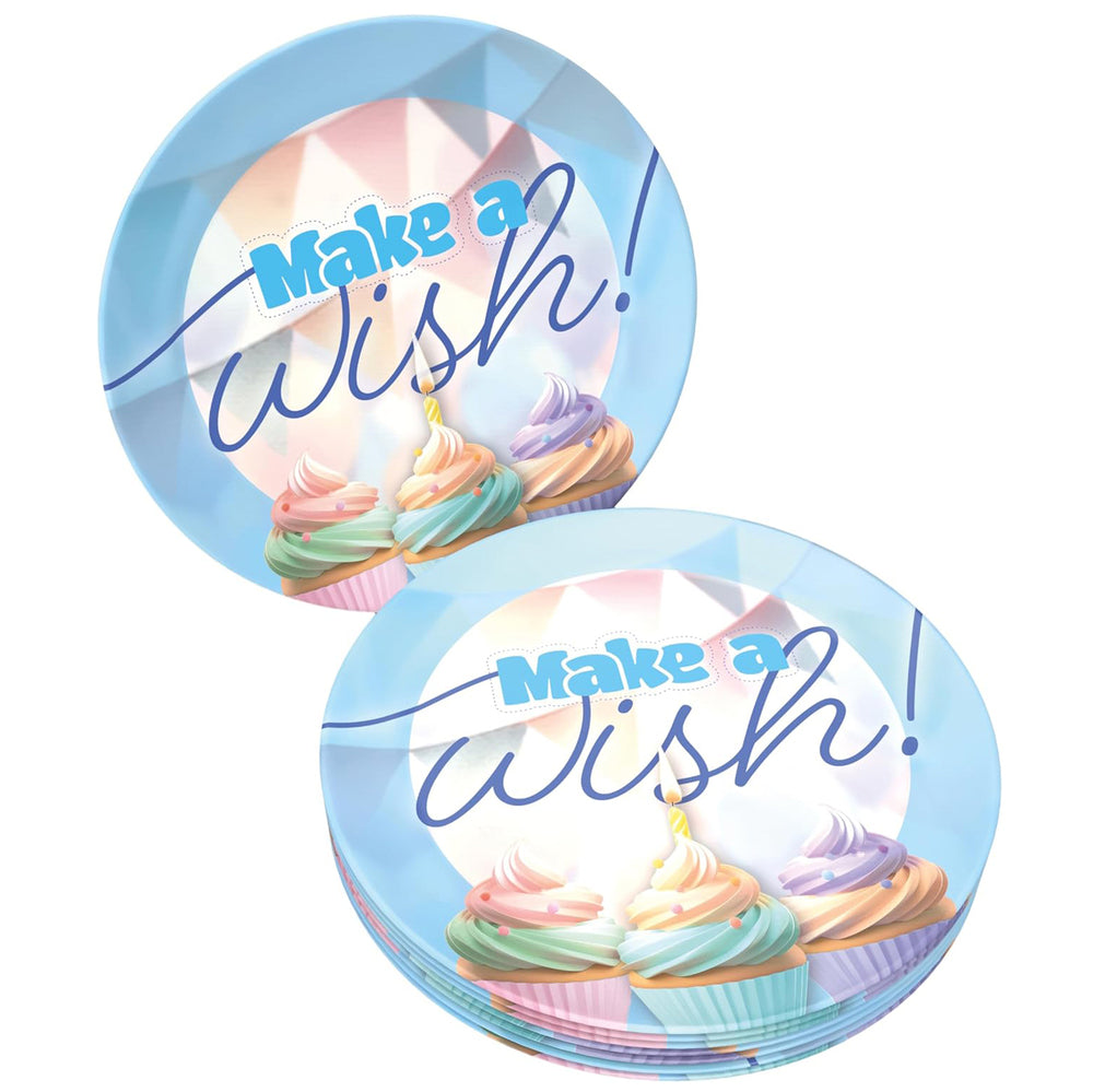 Paper plates Happy Birthday pastel 9 in. 8 pack