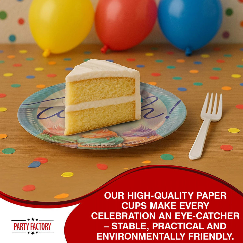 Paper plates Happy Birthday pastel 9 in. 8 pack 4