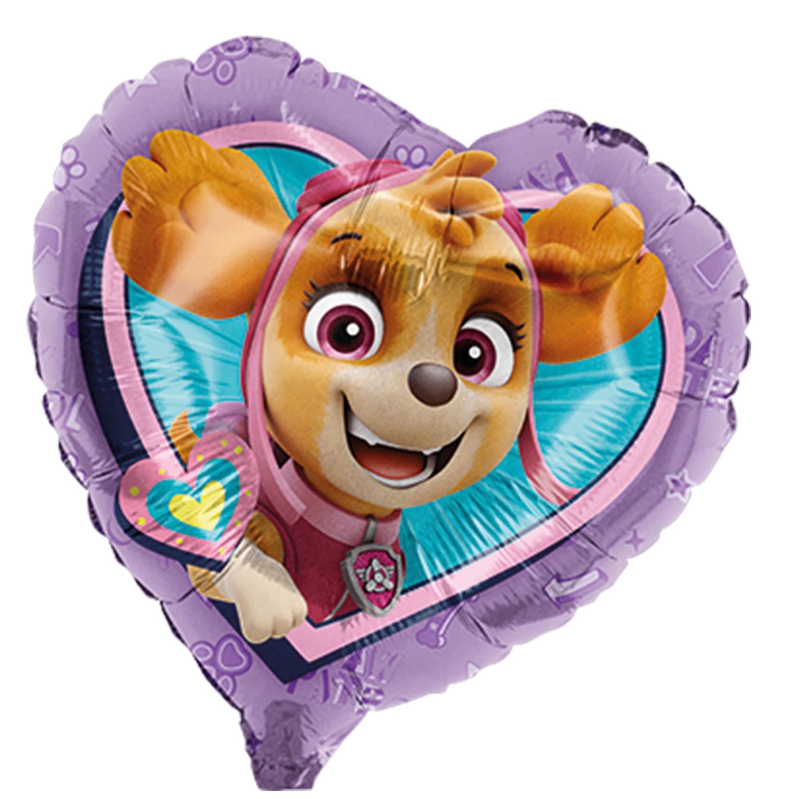 Paw Patrol Skye heart foil balloon purple 17 in.