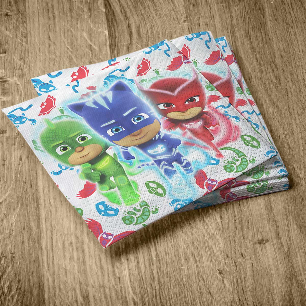 PJ Masks paper napkins multicolored 20 pcs 12.9 x 12.9 in 3 ply 3