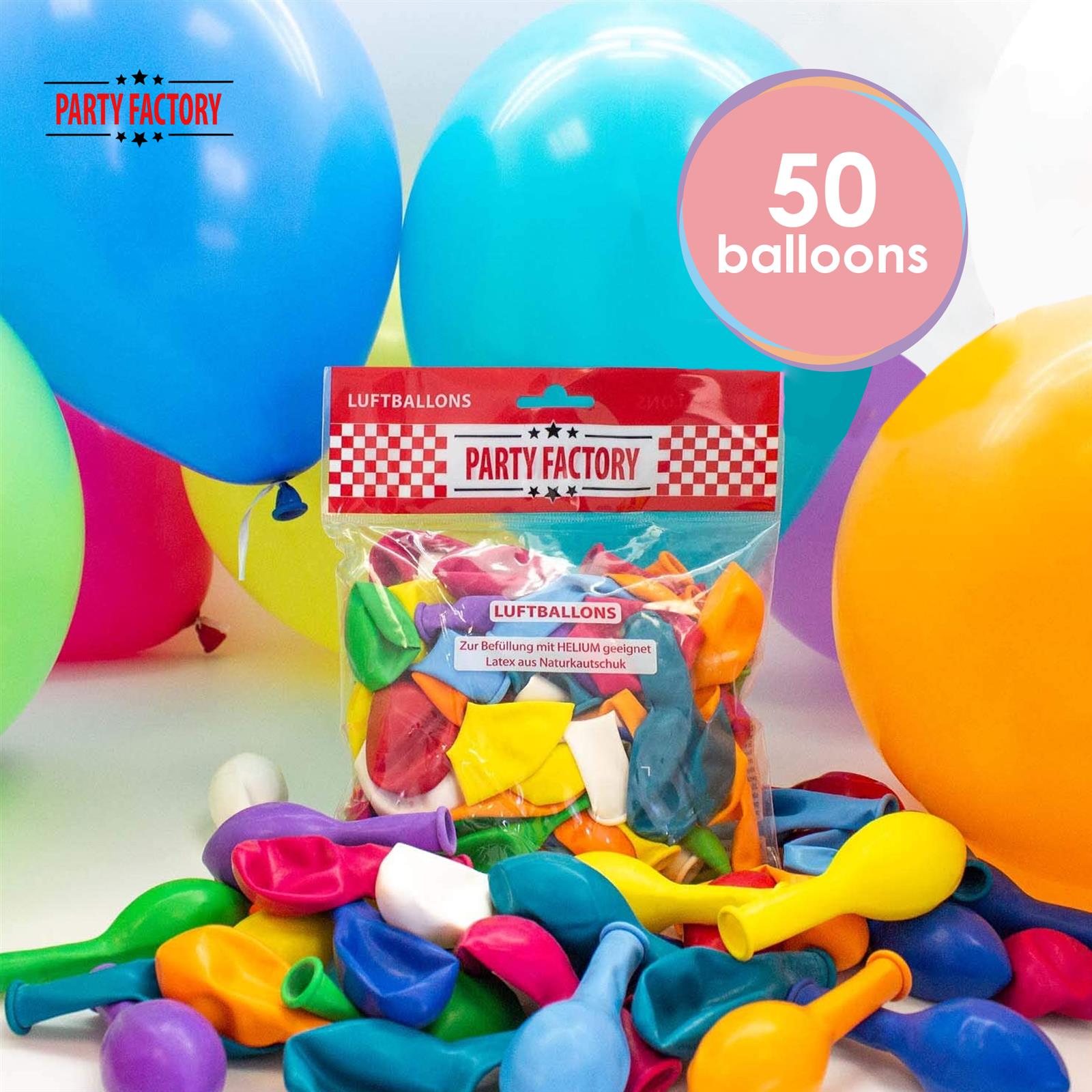 Helium tank for 50 balloons incl 50 latex balloons 3