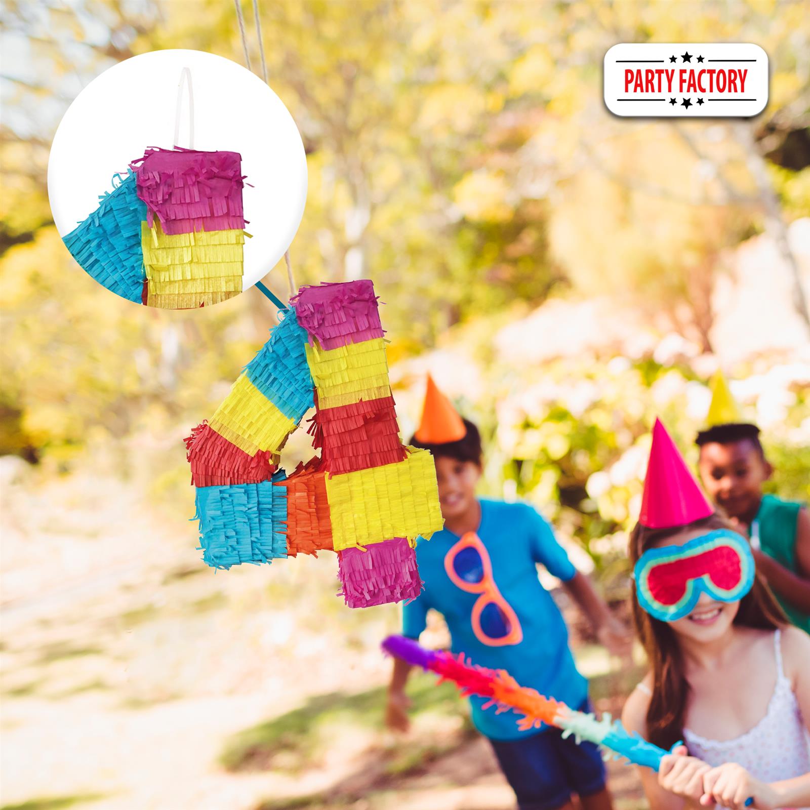 Pinata numbers set 0-9 + stick + eye mask children's birthday punch pinata 16.68 x 13.77 x 3.14 inches decoration birthday decoration (4) 3