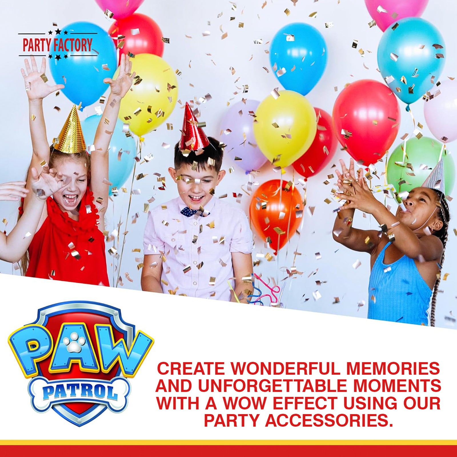 Paw Patrol pennant banner multicolored party garland 16 ft 6