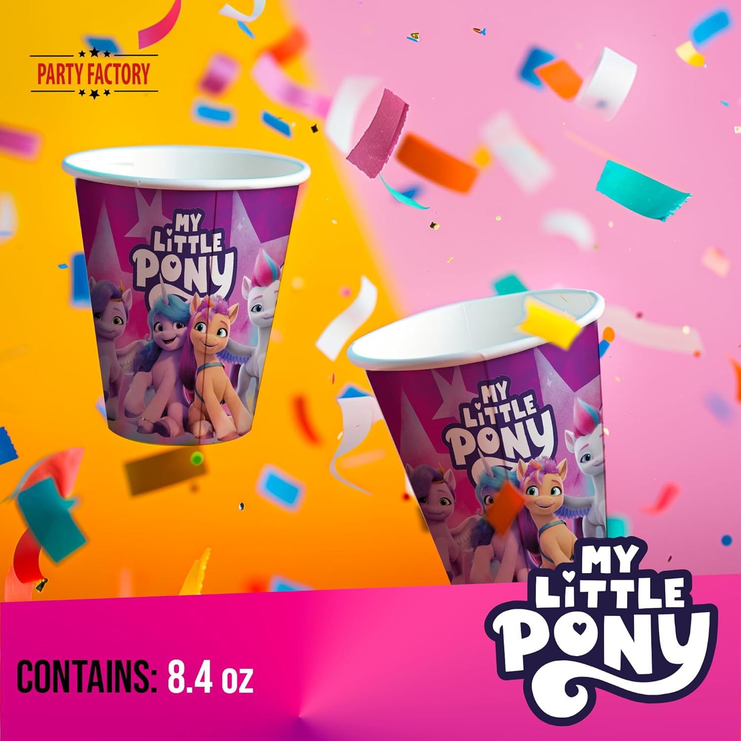 My Little Pony paper cups purple 4 oz 8 pack 3