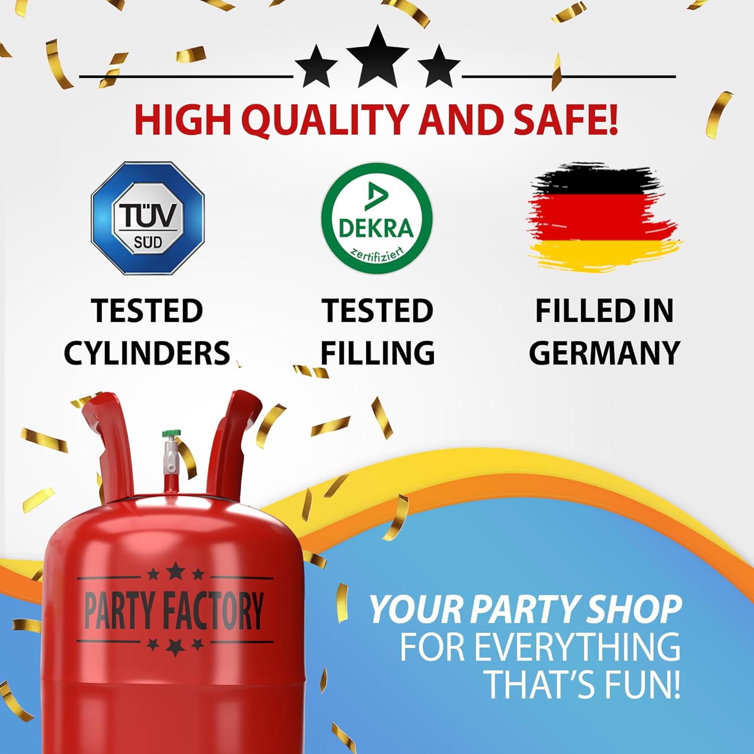 Helium tank for 30 latex balloons 4