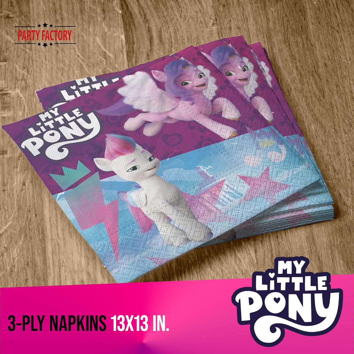 My Little Pony paper napkins 20 pcs multicolored 12.9x12.9 in 3 ply 3