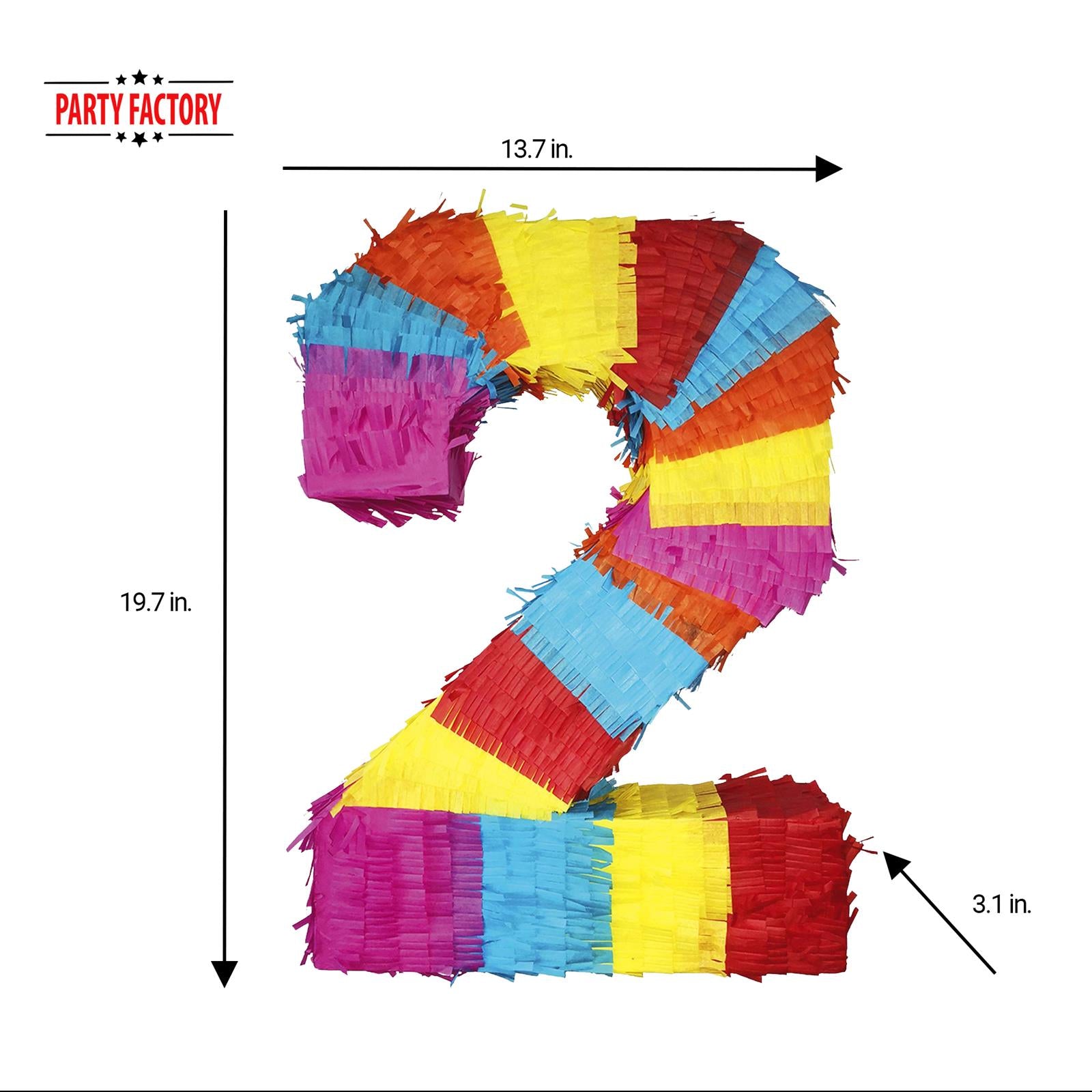 Pinata numbers 0-9 children birthday punch pinata 16.5 x 13.7 x 3.1 in birthday decoration 2 4