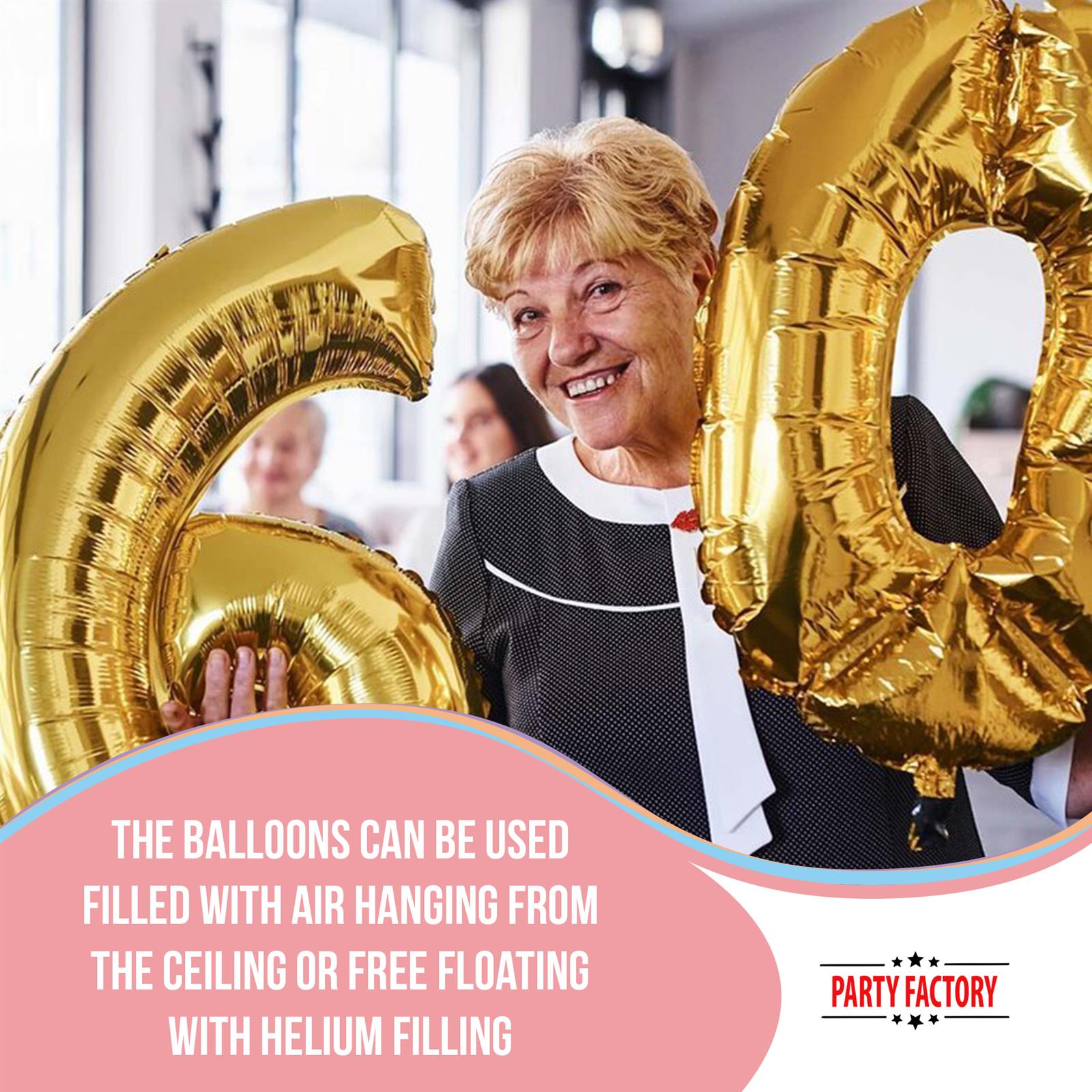 XXL foil balloon number 3 gold 40 in 6