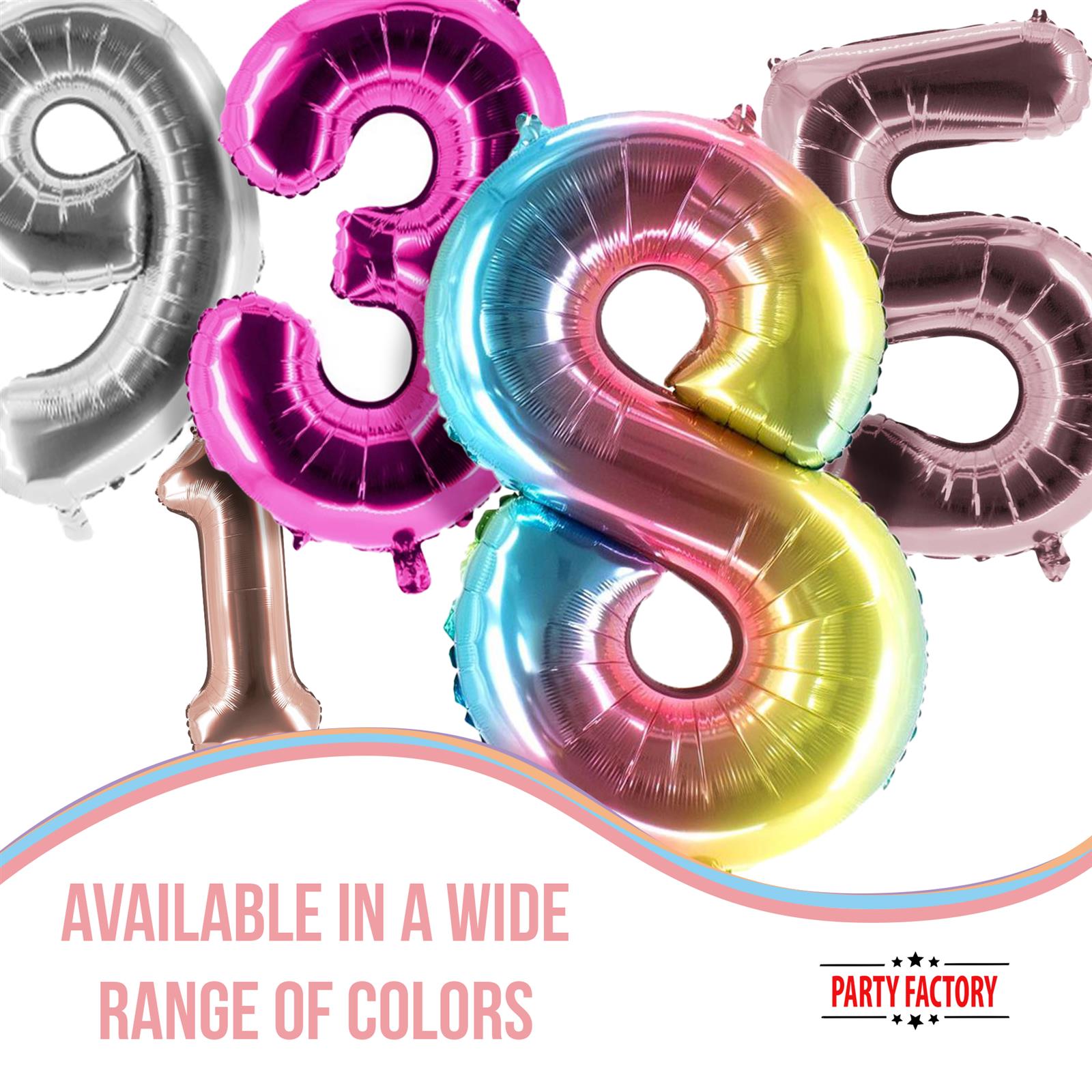 XXL foil balloon number 6  rose gold 40 in 7