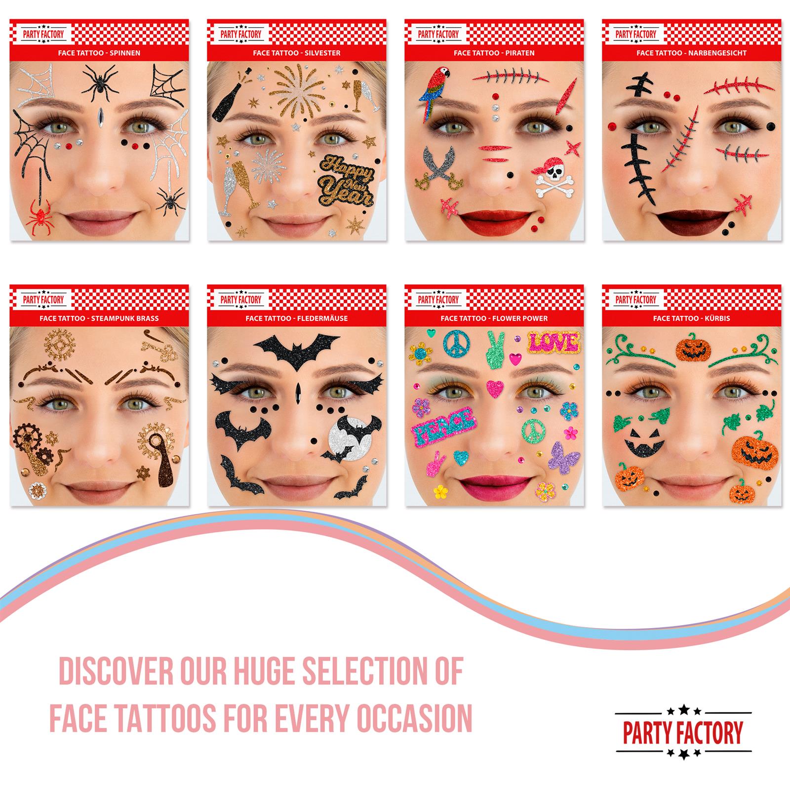 Face Tattoo leopard gold black glitter 7