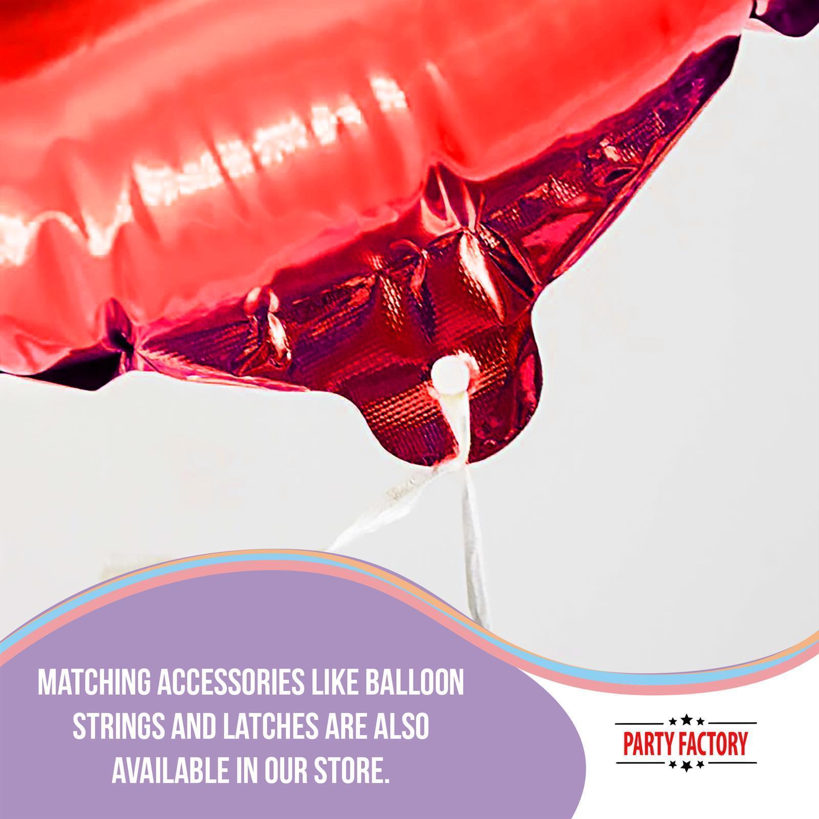 Heart foil balloon red 17.7 in helium balloon 6
