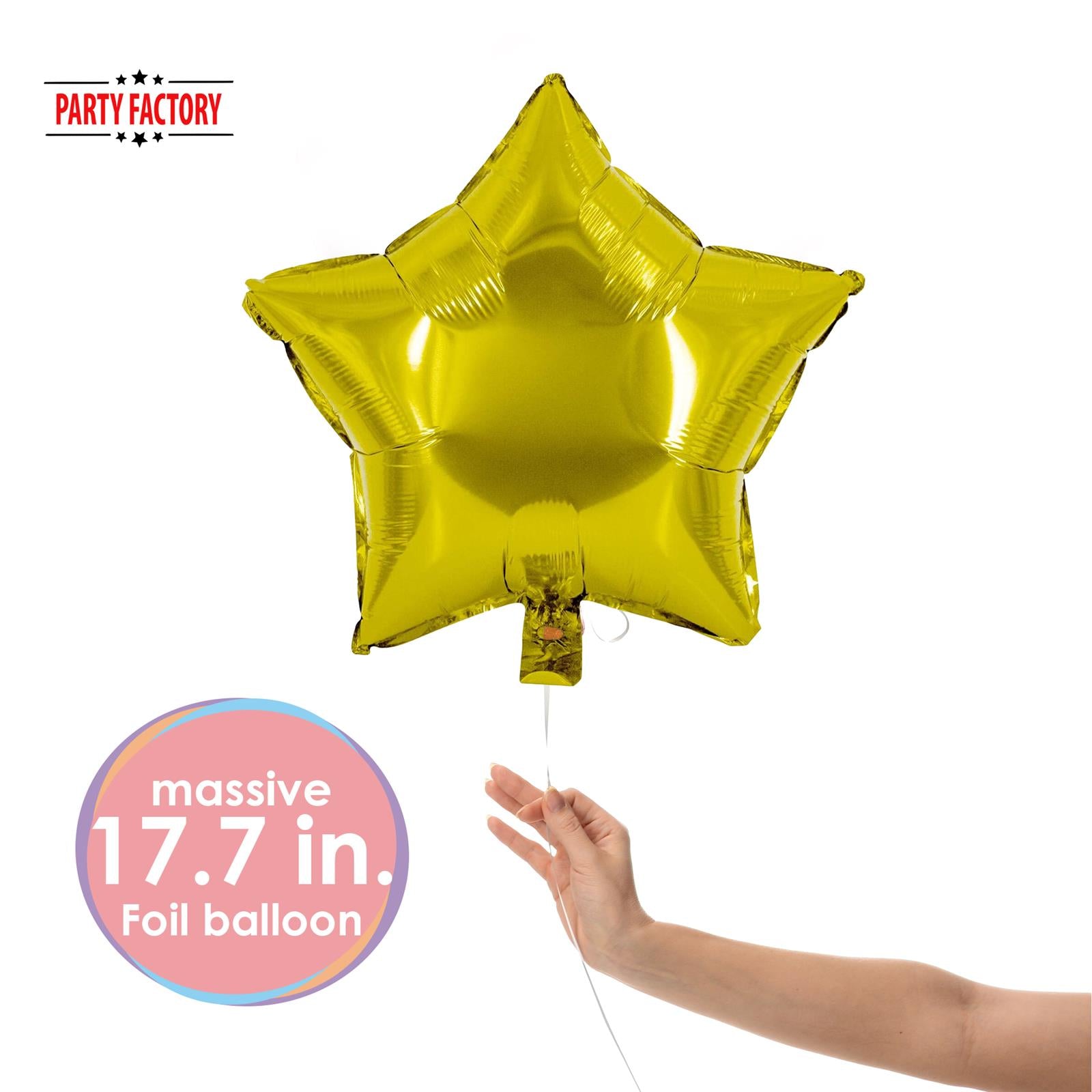 Foil balloon star gold 17.7 in 2