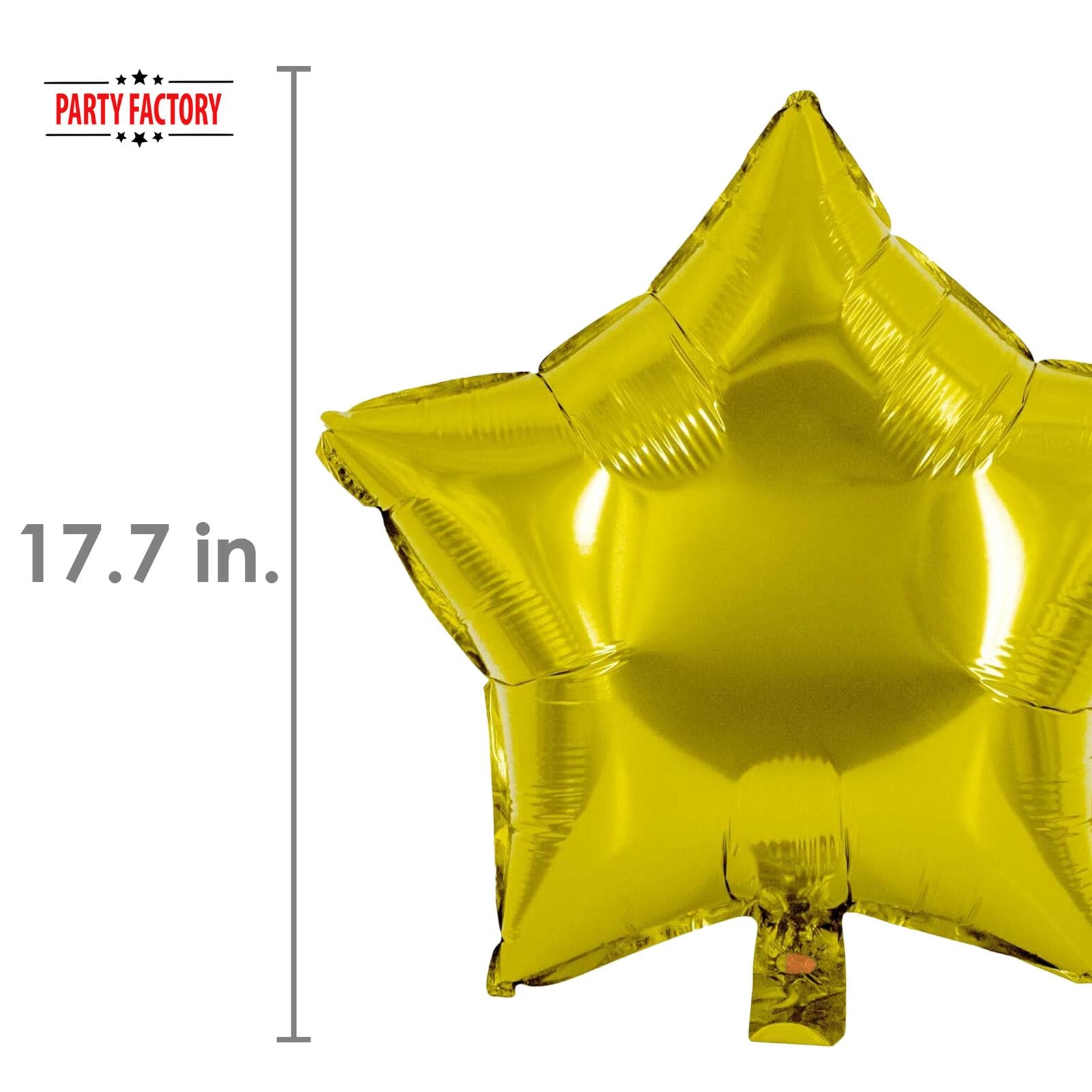 Foil balloon star gold 17.7 in 4