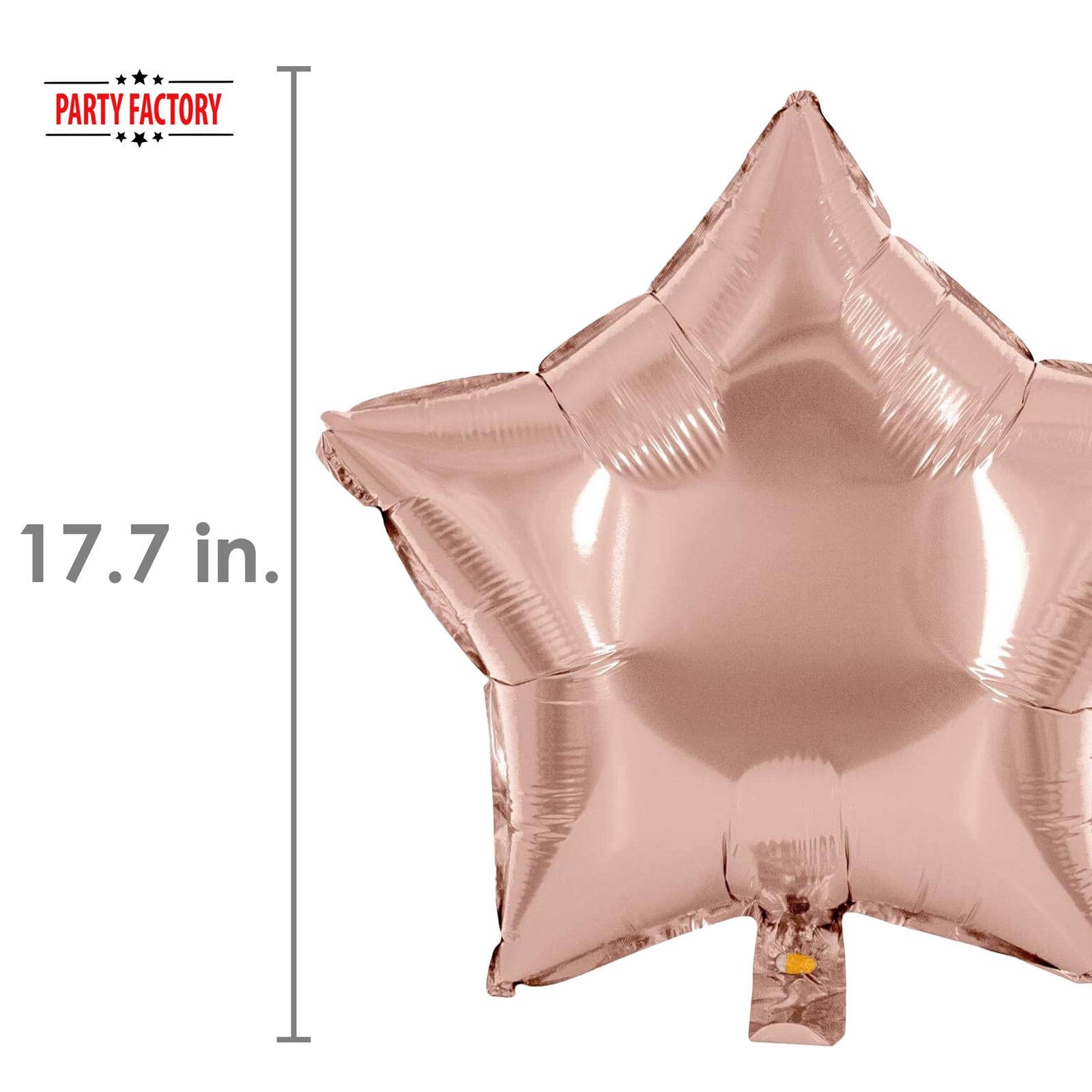 Foil balloon star rose gold 17.7 in 4