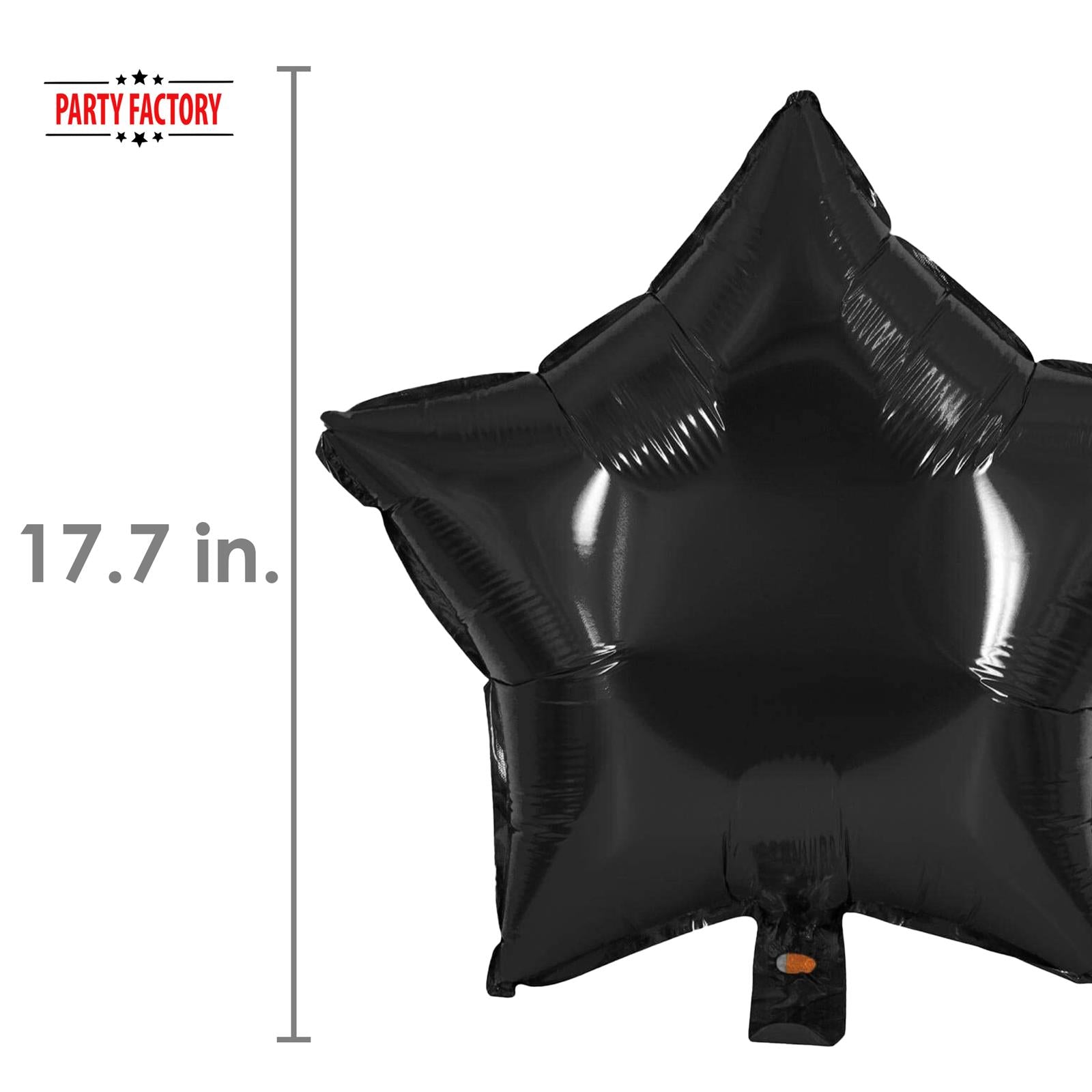 Foil balloon star black 17.7 in 4