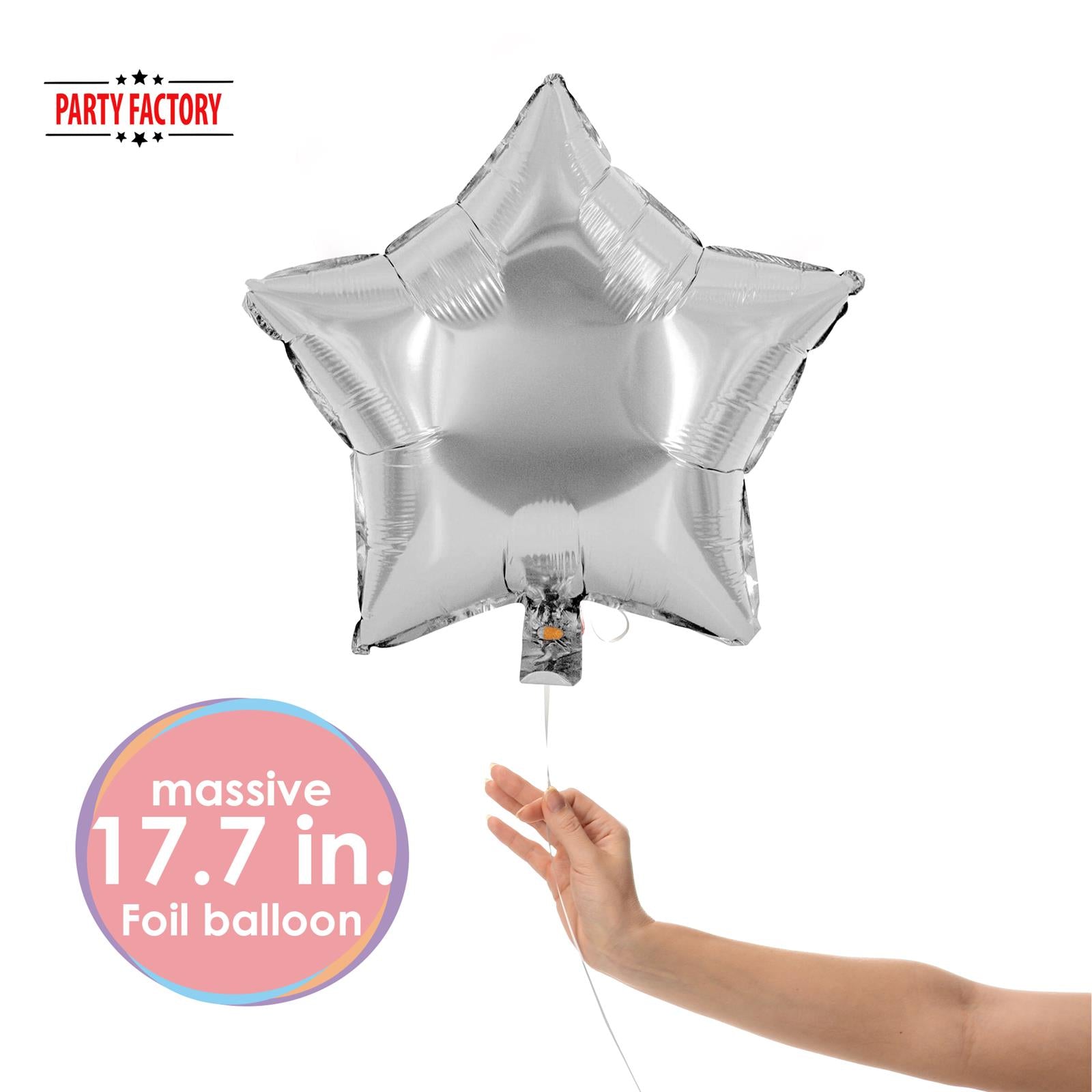 Foil balloon star silver 17.7 in 2
