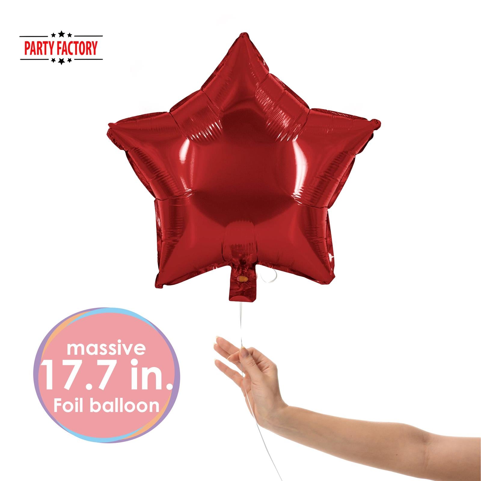 Foil balloon star red 17.7 in 2
