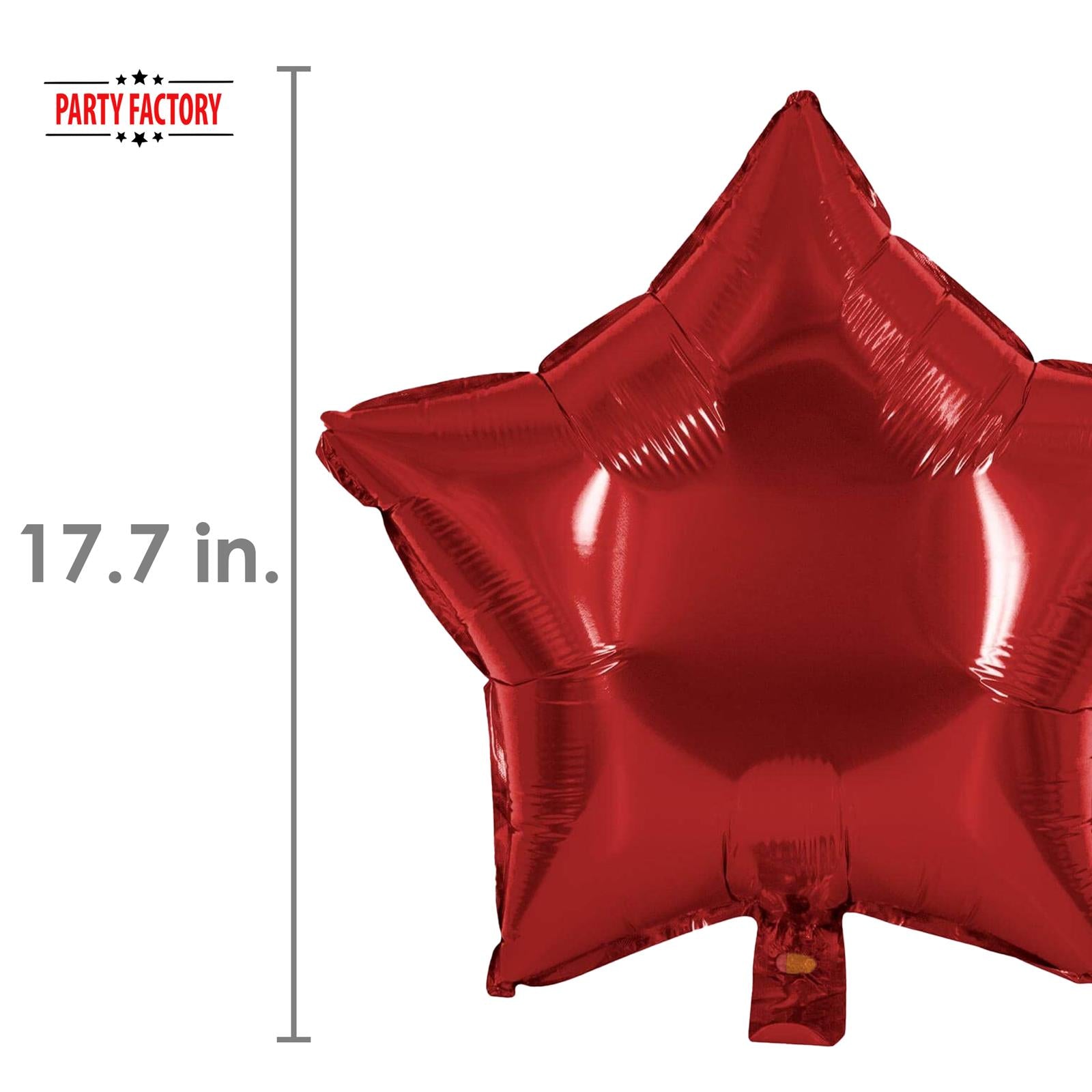 Foil balloon star red 17.7 in 4
