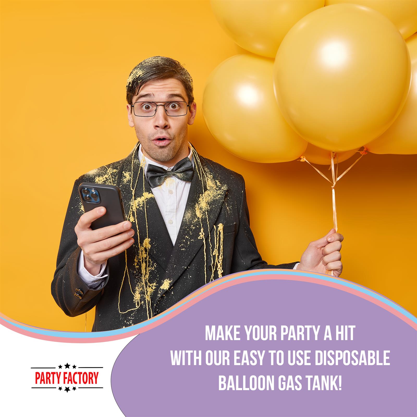 Helium tank for 50 latex balloons 7