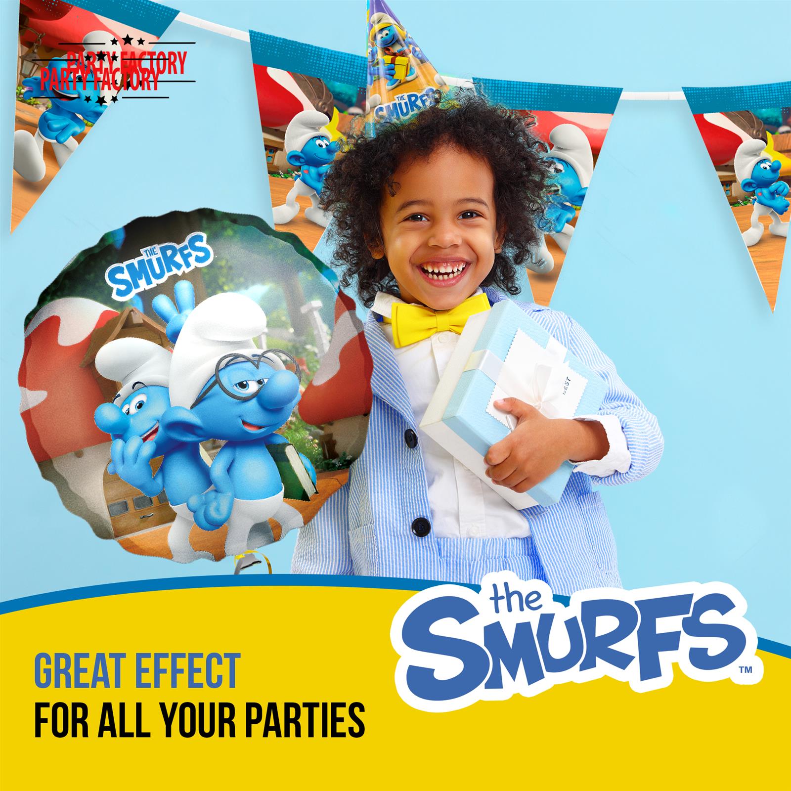 Smurfs 20 paper napkins blue 4