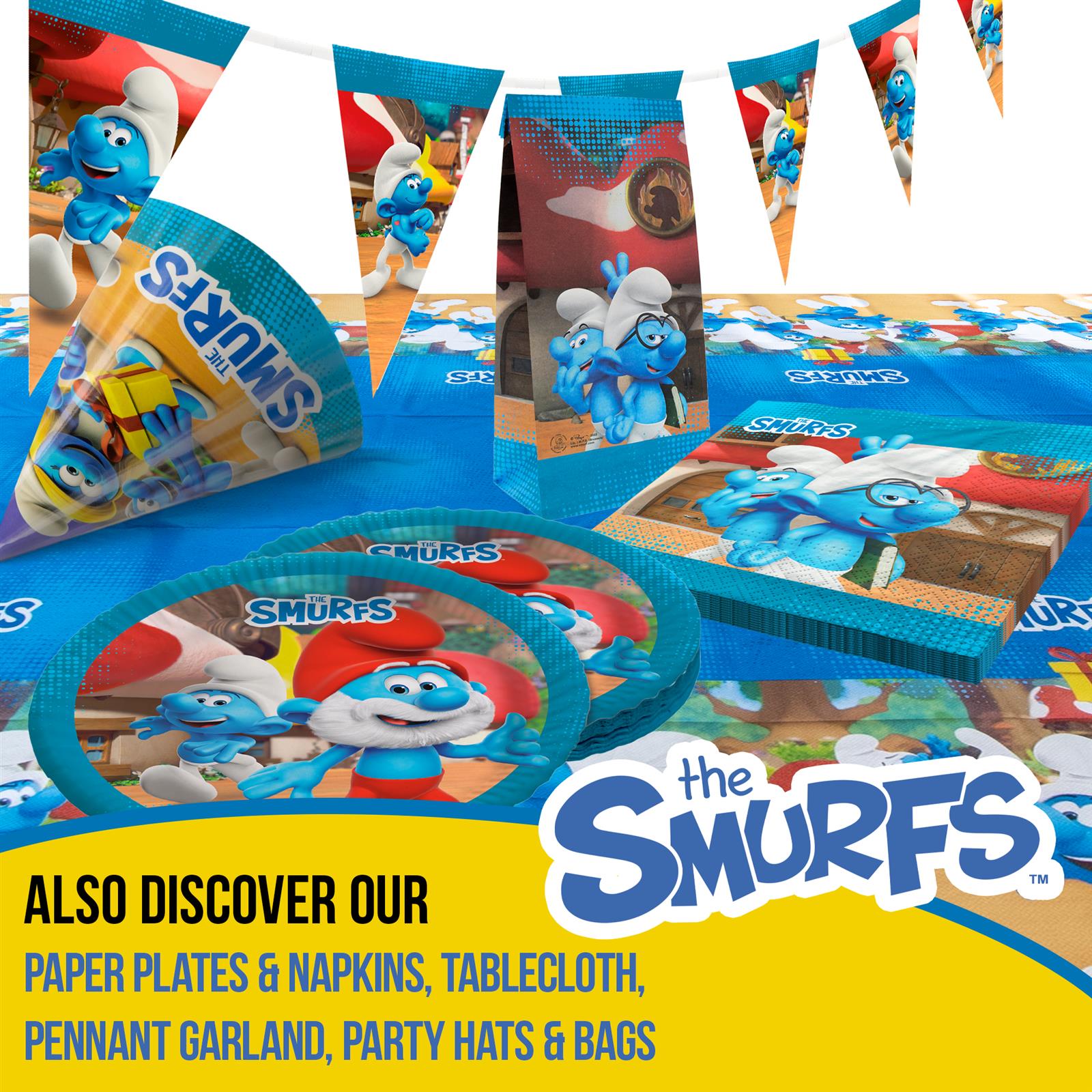 Smurfs 10 paper cups 8.4 oz colorful disposable cups 5