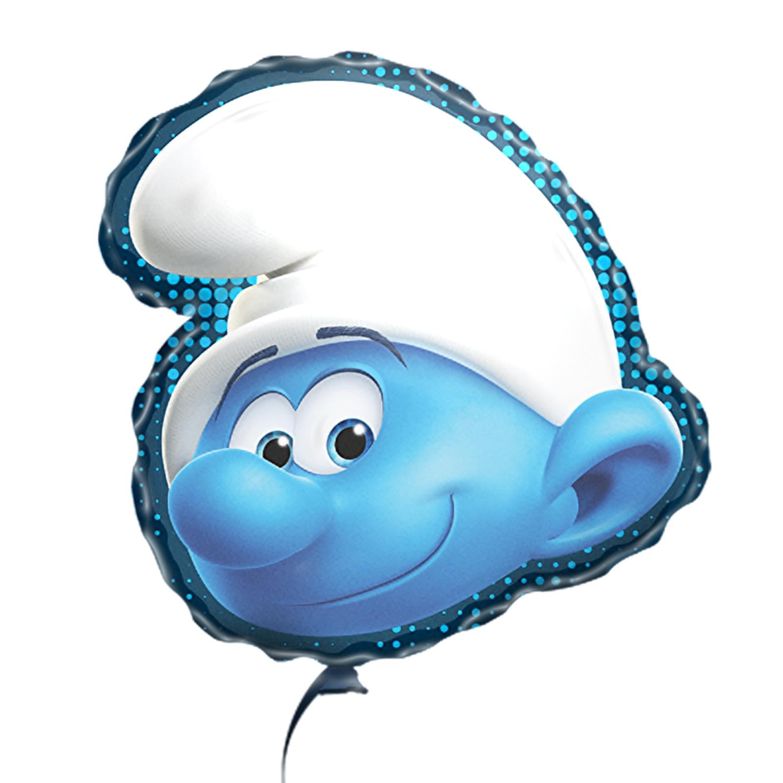 Smurfs foil balloon shape blue white