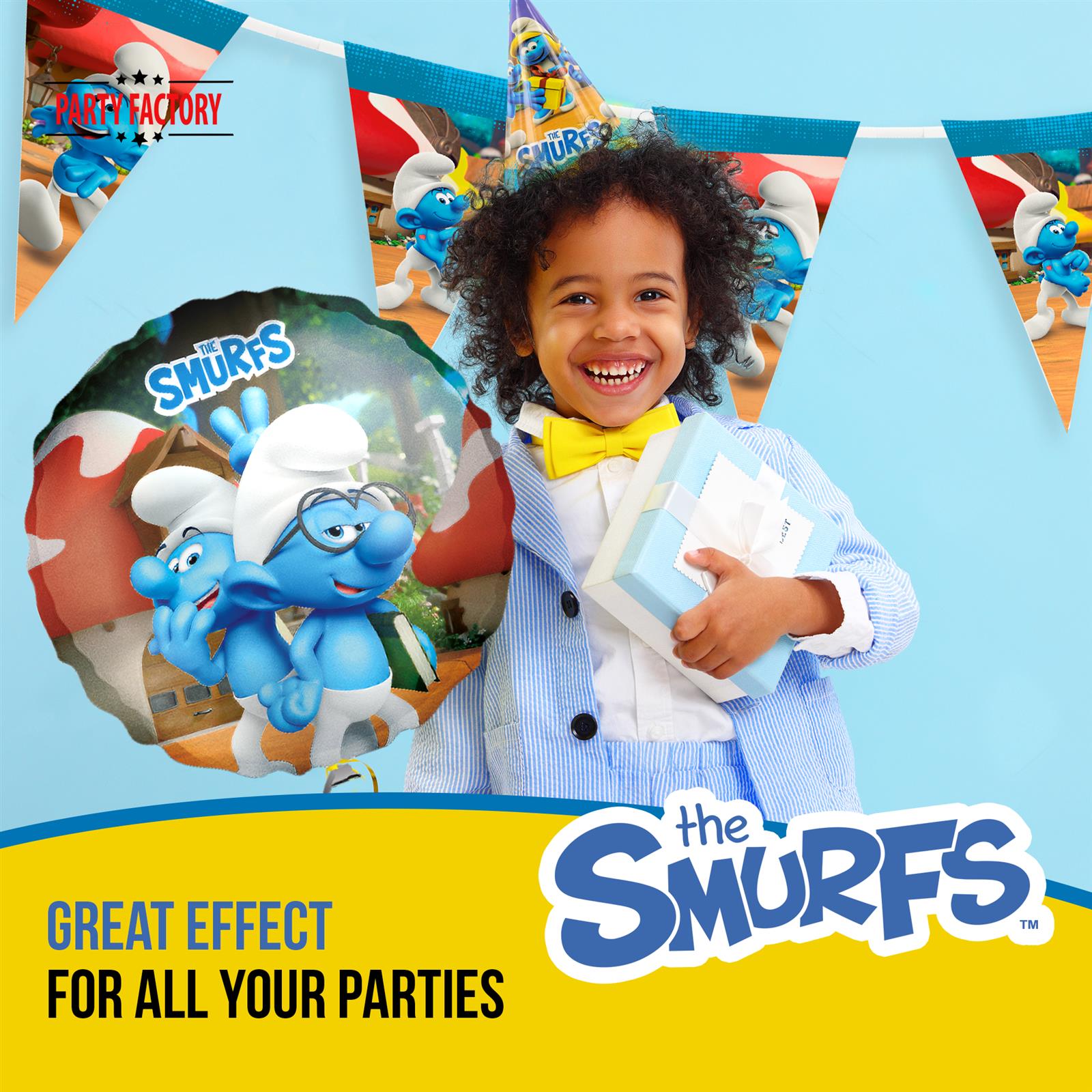 Smurfs 10 party bags Including stickers blue colorful 4