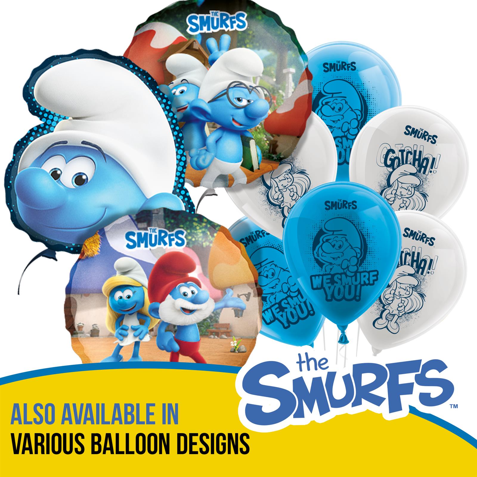 Smurfs party hats 10 pcs blue colorful 6