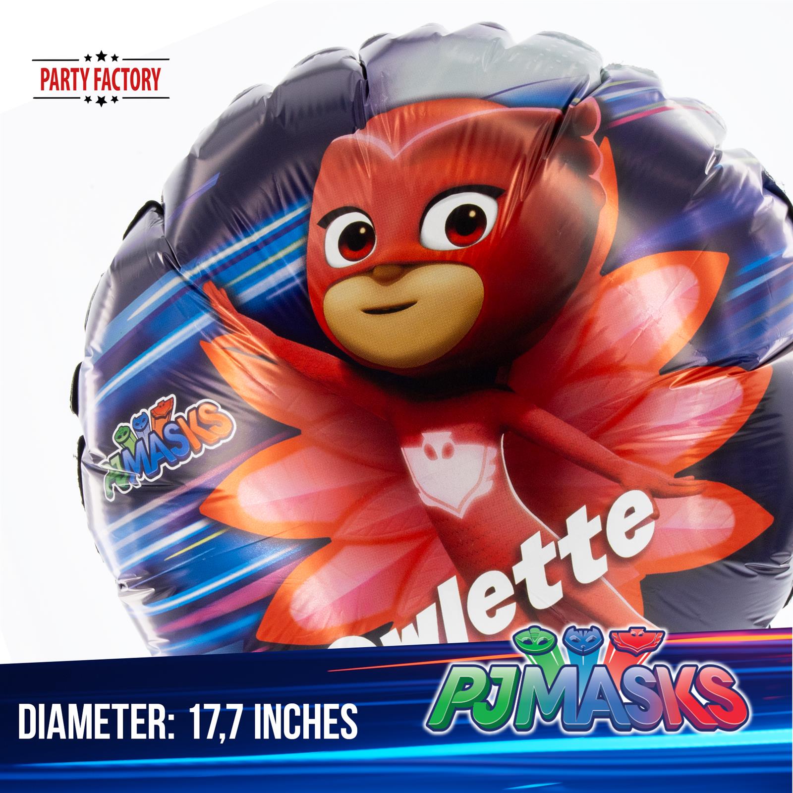 PJ Masks foil balloon 17.7 in colorful pyjama heroes Owlette 3