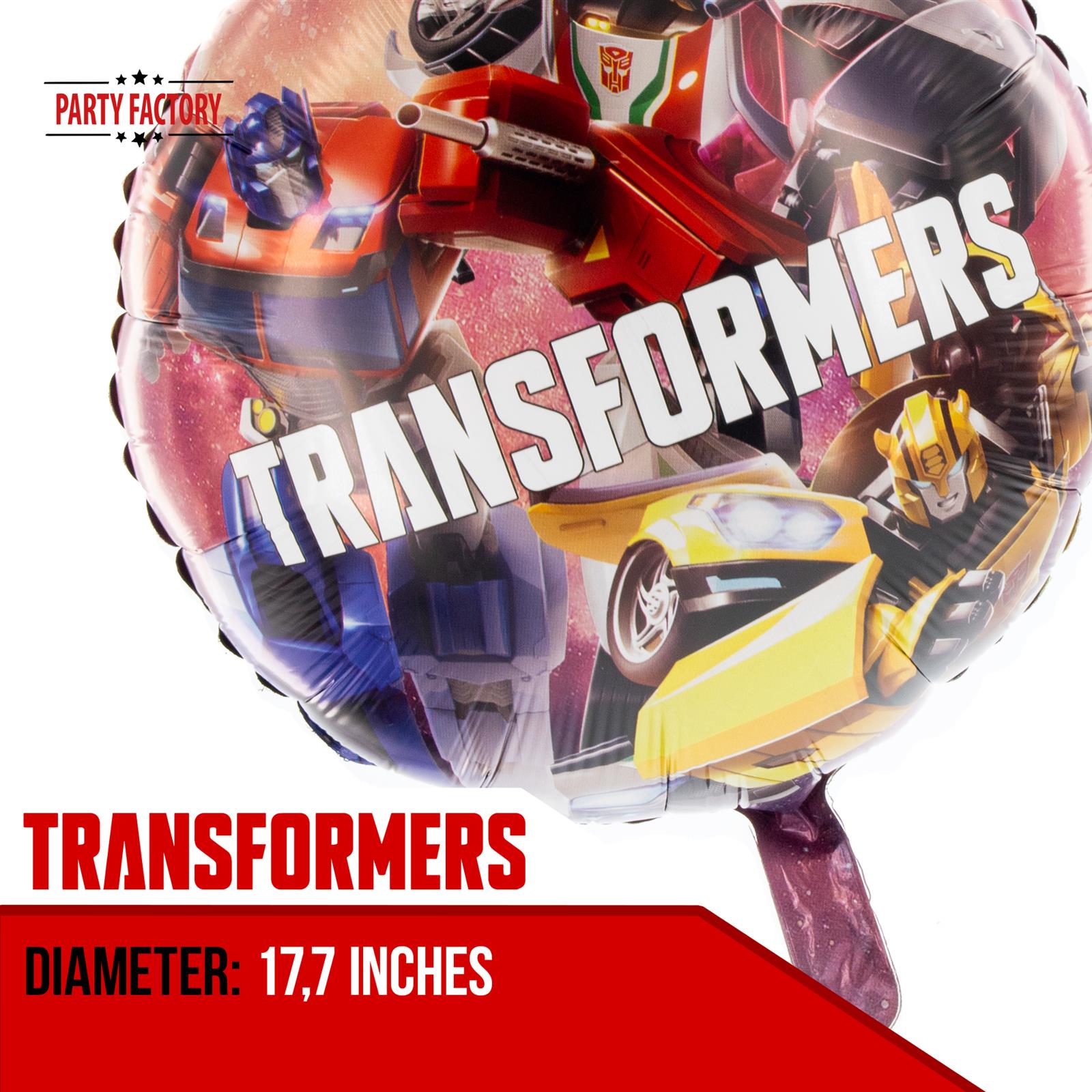 Transformers foil balloon 17.7 in. colorful 3