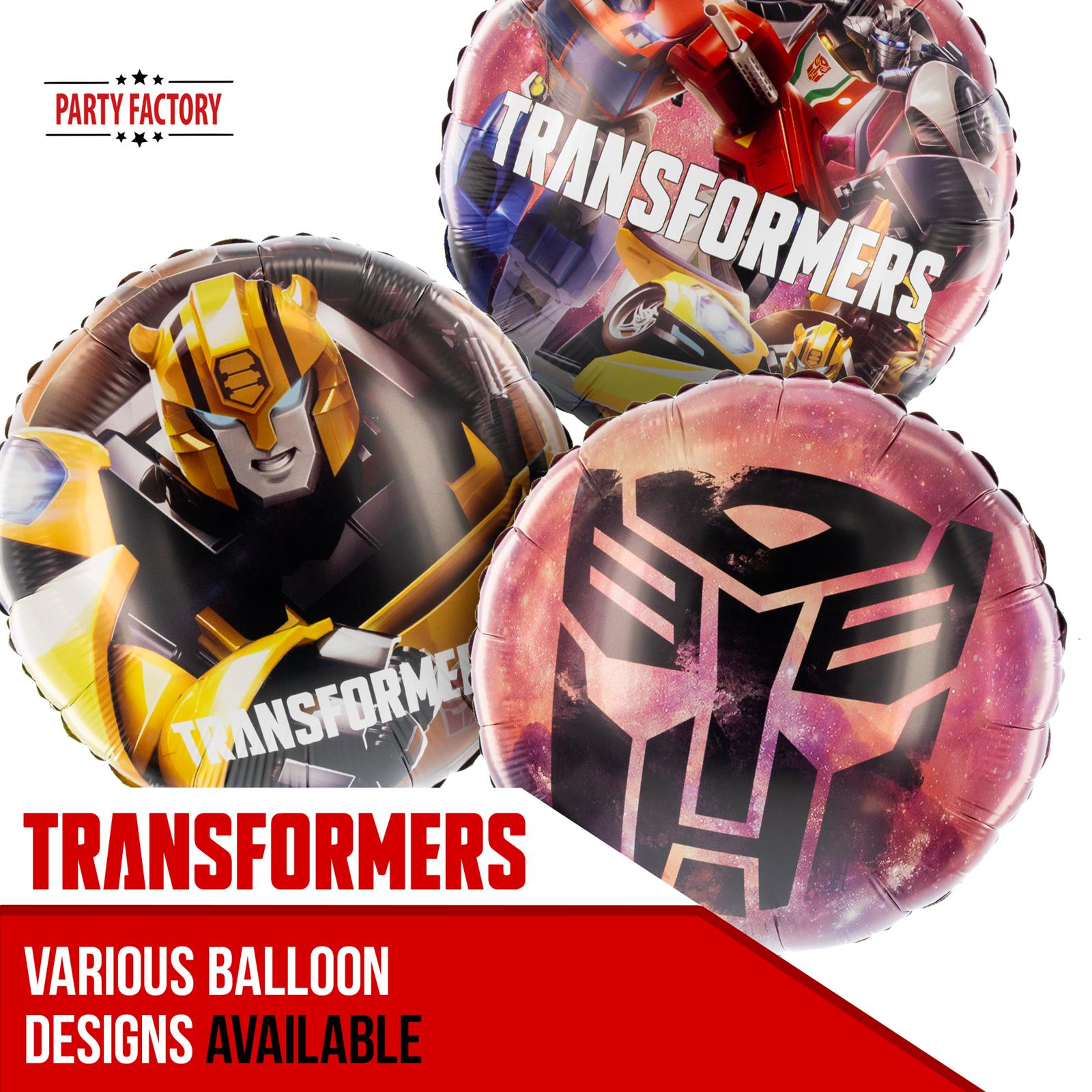 Transformers foil balloon 17.7 in. red 4