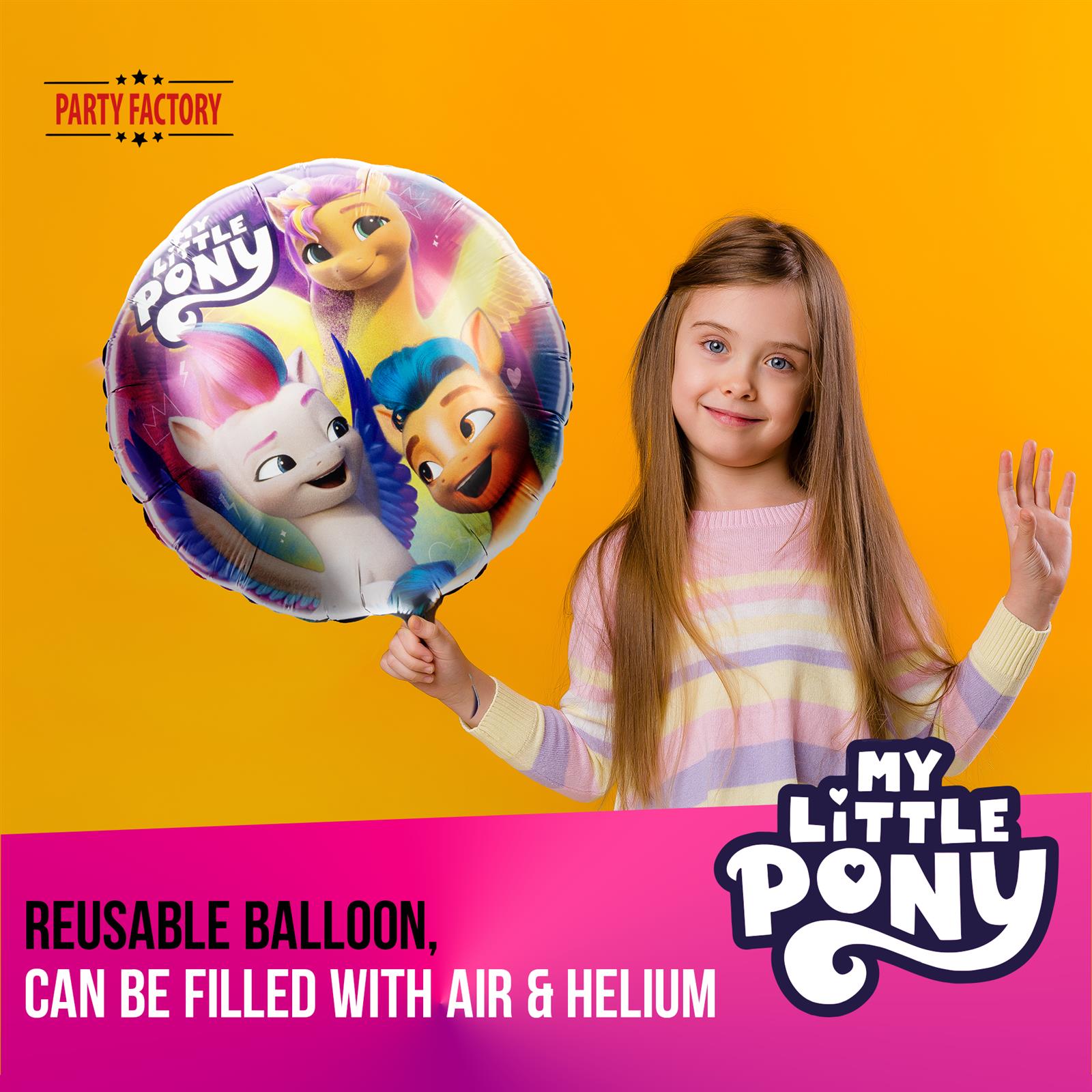 My Little Pony foil balloon 17.7 in colorful Zipp Hitch Sunny 2