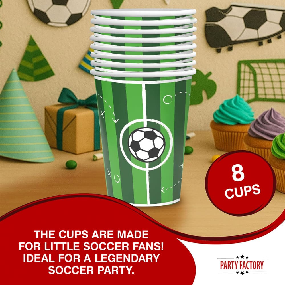 Soccer Goal cups 8 oz 8 pack 3